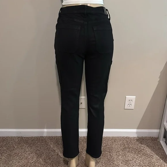 Paige Jolie Coated Straight-Leg Crop Pants size 30 - Picture 12 of 16